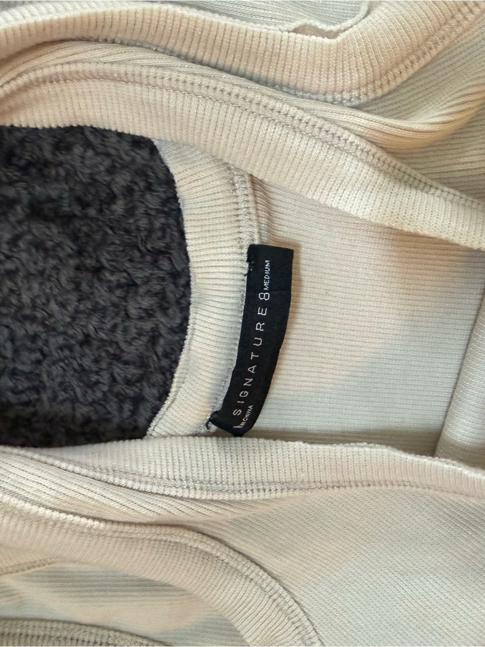 Pitaya Cream Ribbed Crop Tank - Picture 3 of 4
